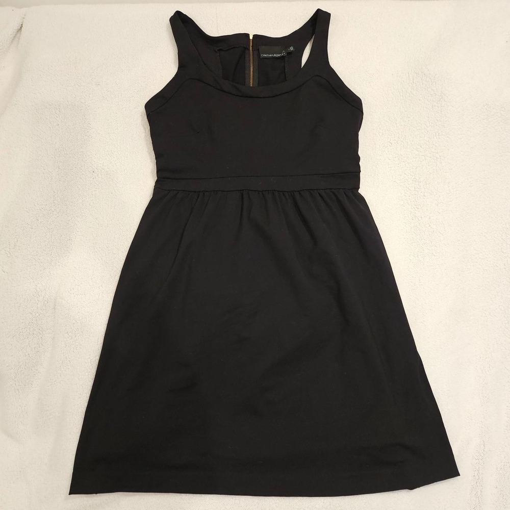 Cynthia Rowley black mini dress